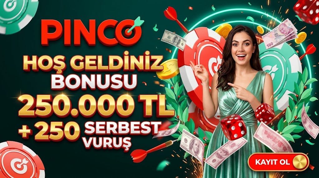 Pinco oyun seçimi menü görüntüsü